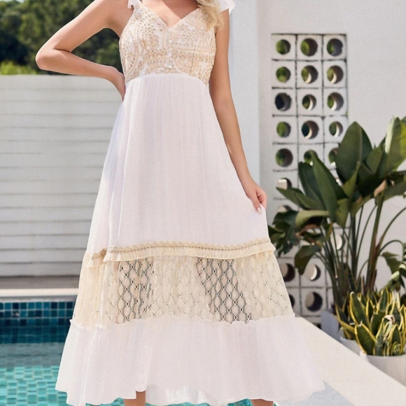 White Lace Dress - Picture 2 of 6